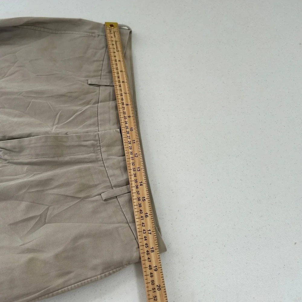Banana Republic Gavin Chino Mens 36x30 Khaki Tan Cotton Straight Leg Pants 6735